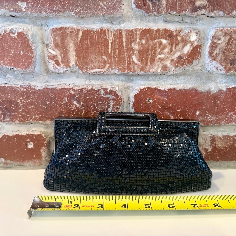 Elegant Black Sequin Clutch Evening Bag - Picture 2 of 4